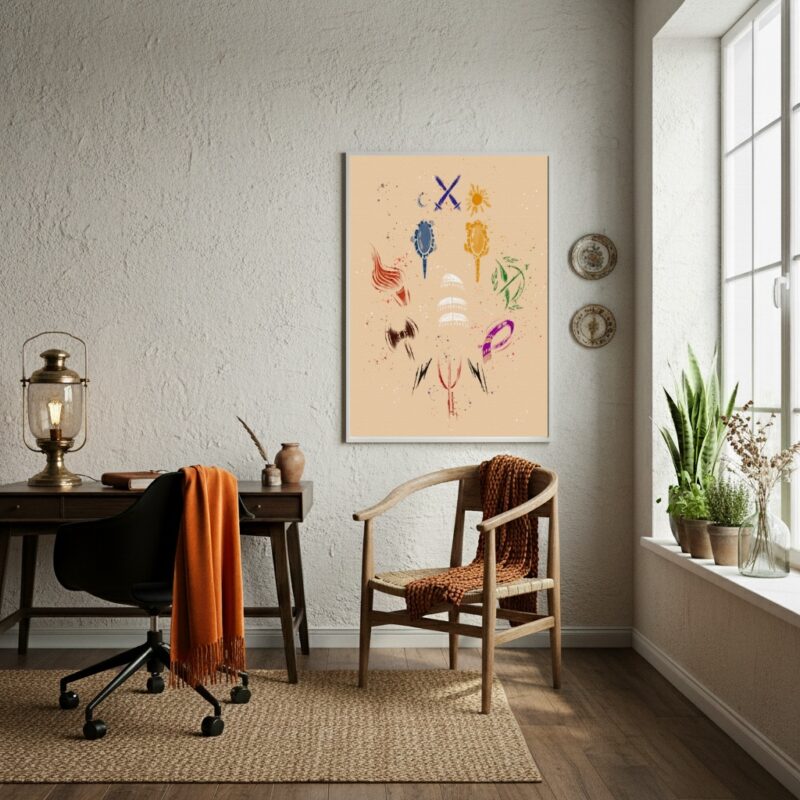 Quadro Decorativo Os Orixás - 70x50 cm