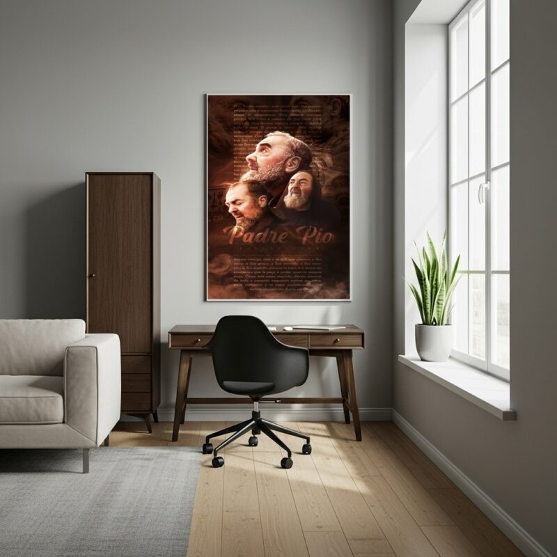 Quadro Decorativo Padre Pio - 70x50 cm