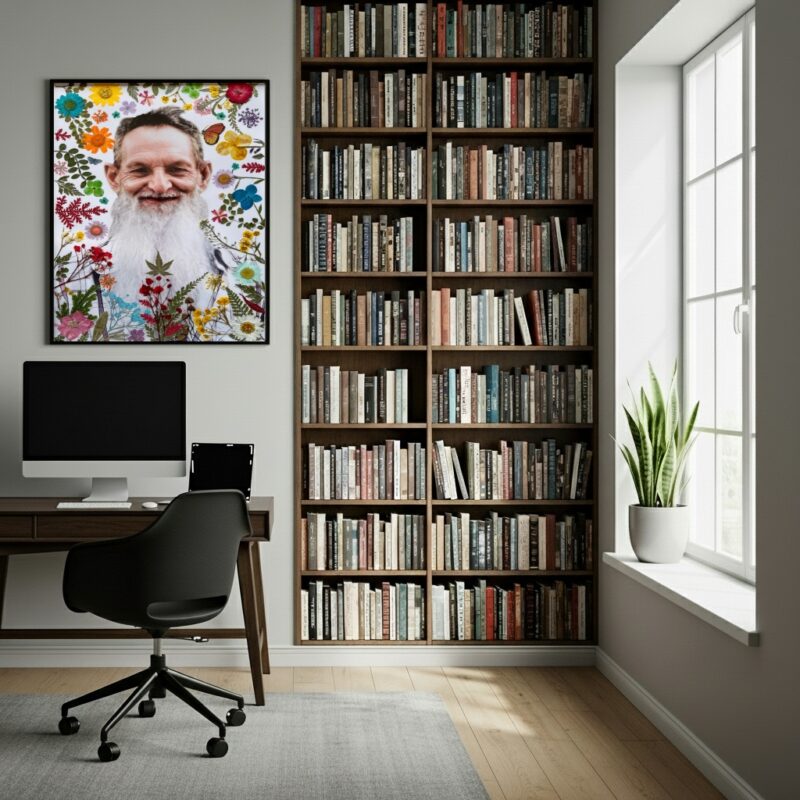 Quadro Decorativo Padrinho Sebastião - 70x50 cm