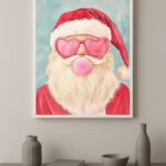 Quadro Decorativo Papai Noel Bubble Gun