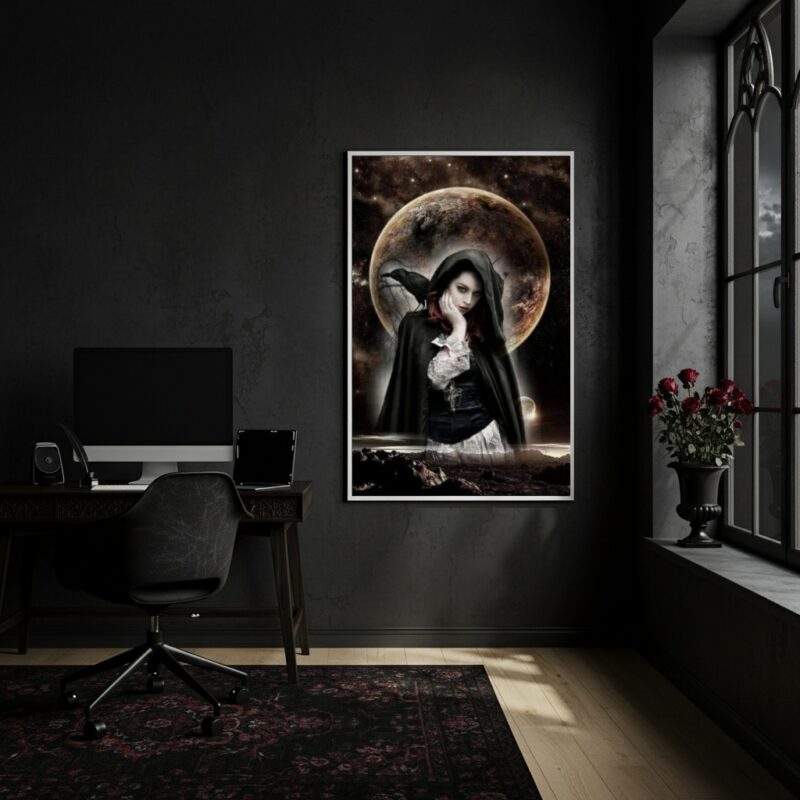 Quadro Decorativo Pombagira Dama da Noite - 70x50cm
