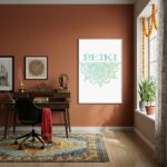 Quadro Decorativo Reiki e Mandala - 70x50cm