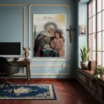 Quadro Decorativo Santa Ana A Mãe da Virgem Maria- 70x50cm
