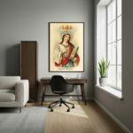Quadro Decorativo Santa Cecília - 70x50 cm