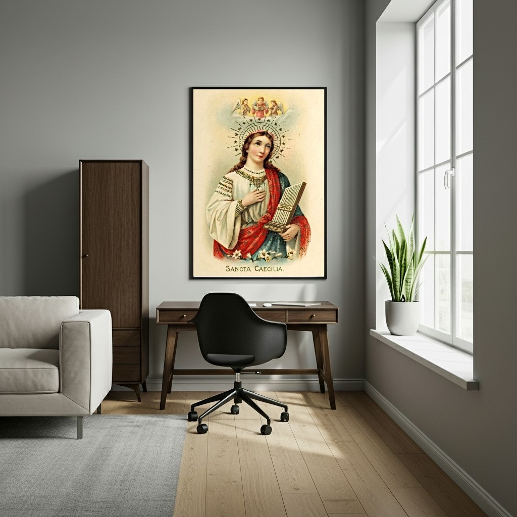 Quadro Decorativo Santa Cecília - 70x50 cm