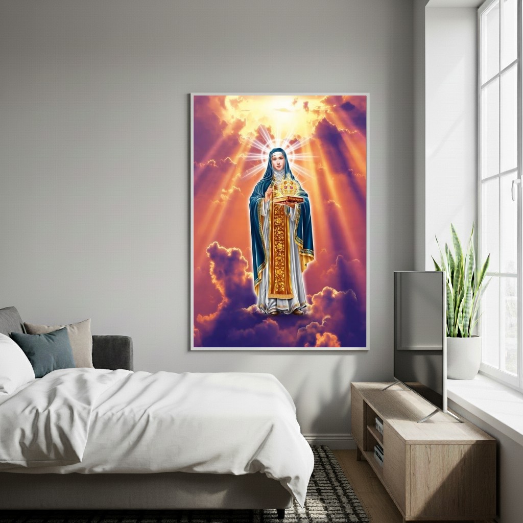Quadro Decorativo Santa Edwiges - 70x50 cm