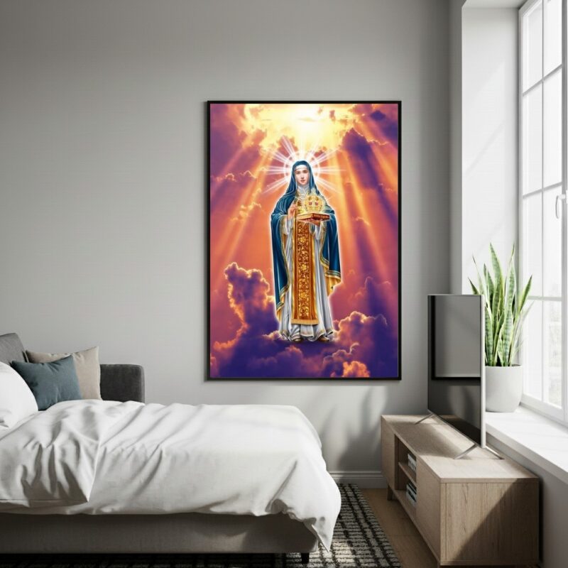 Quadro Decorativo Santa Edwiges - 70x50 cm
