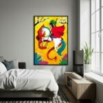 Quadro Decorativo São Jorge Flores - 70x50 cm