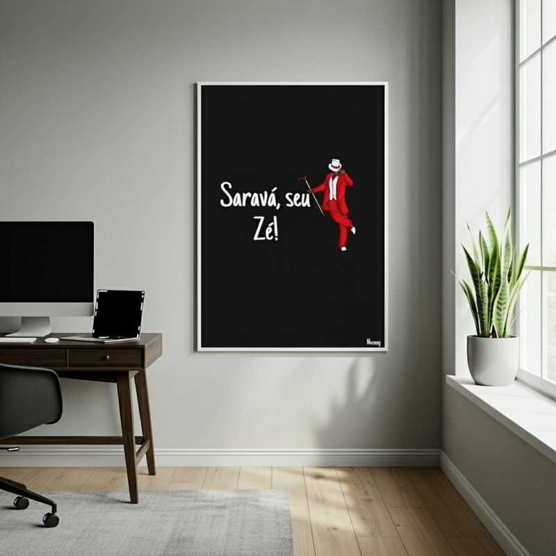 Quadro Decorativo Saravá, Seu Zé - 70x50 cm