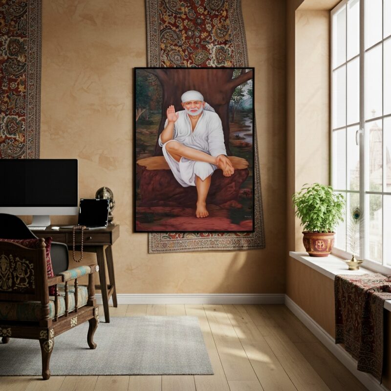Quadro Decorativo Shirdi Sai Baba - 70x50 cm