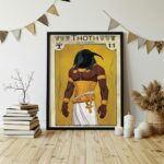 Quadro Decorativo Thoth Deus Egípcio - 70x50 cm