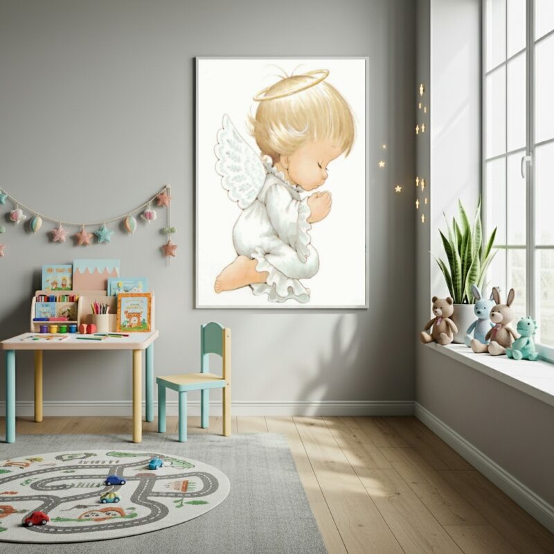 Quadro Decorativo Um Anjinho - 70x50cm