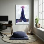 Quadro Decorativo Um Gesto da Yoga - 70x50cm
