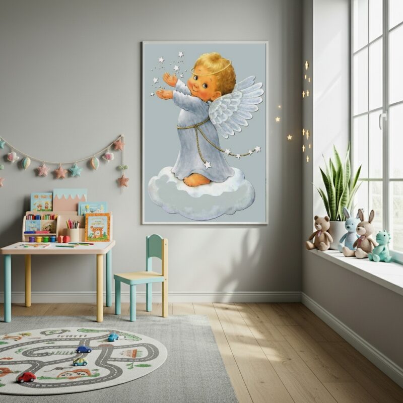 Quadro Decorativo Um Querido Anjinho - 70x50cm