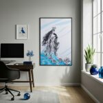 Quadro Decorativo Umbanda Figura Iemanjá - 70x50 cm