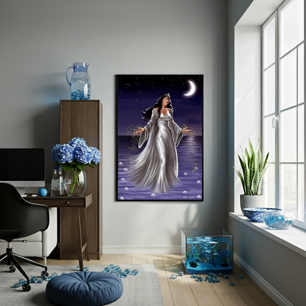 Quadro Decorativo Umbanda Iemanjá - 70x50 cm