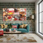 Quadro Decorativo Vintage Coca-Cola - 50x70 cm