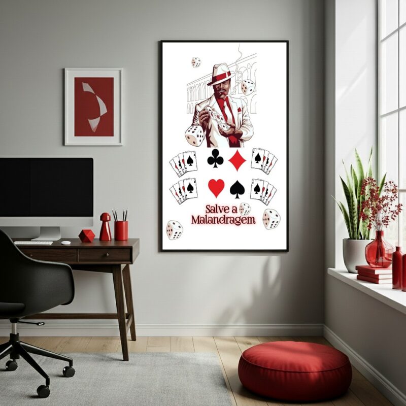 Quadro Decorativo Zé Pelintra Salve A Malandragem - 70x50cm