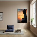 Quadro Estátua de Buda - Símbolo de Renascimento - 70x50cm