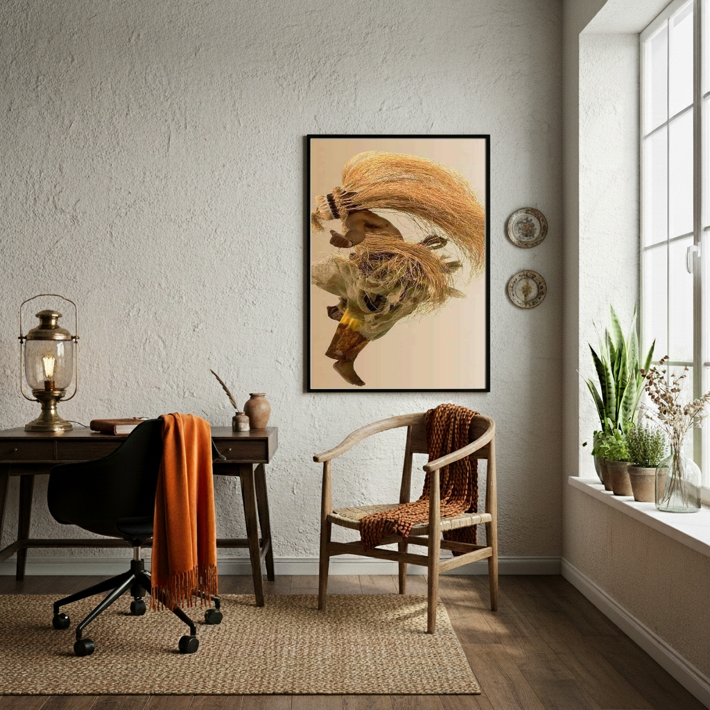 Quadro Fotografia Orixá Obaluaê - 70x50 cm
