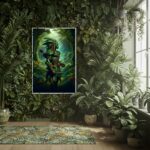 Quadro Guerreiro Oxóssi - 70x50 cm