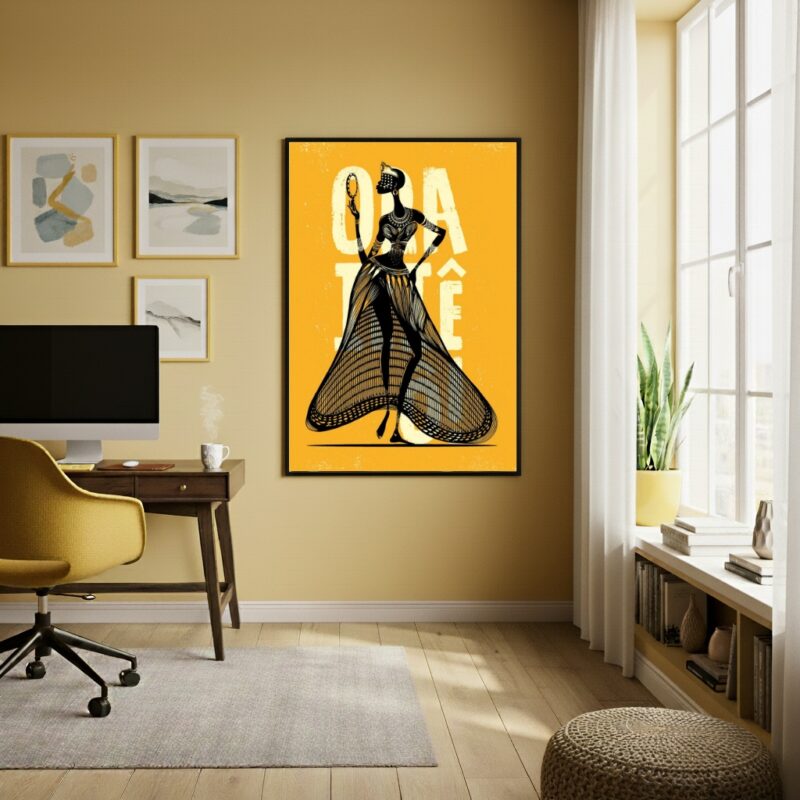 Quadro Poster Candomblé Oxum - 70x50 cm