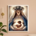 Quadro Religioso Católico Virgem Maria Gestante