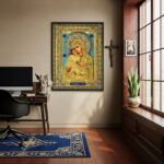 Quadro Sacro Maria Com Menino Jesus - 70x50 cm