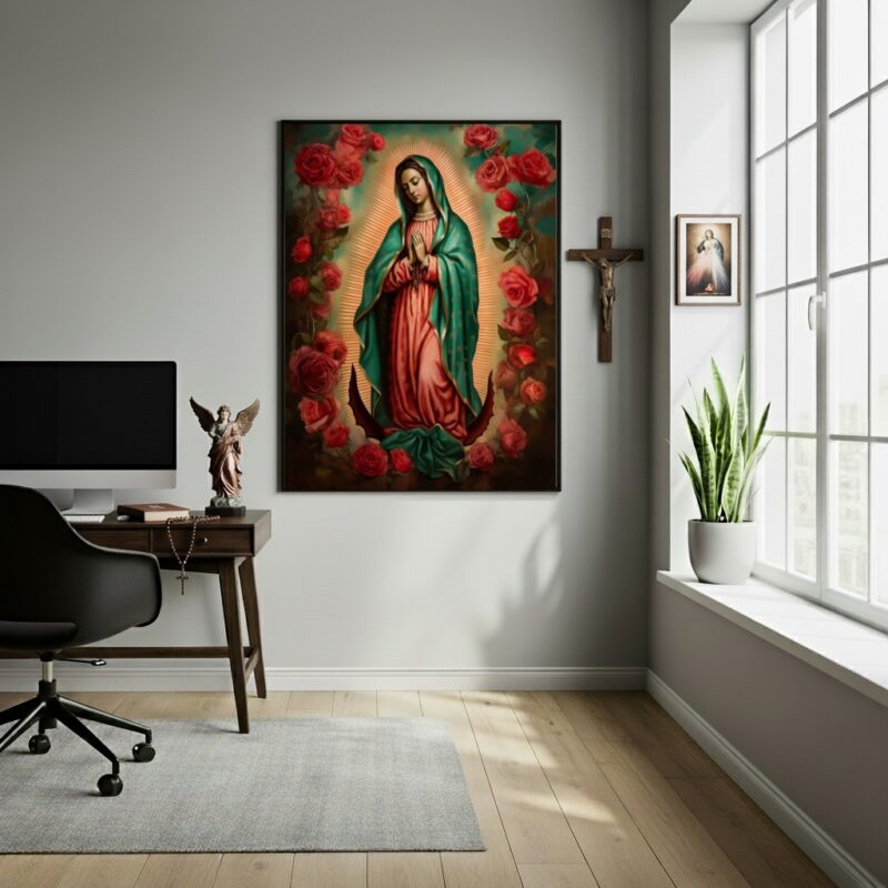 Quadro Sacro Nossa Senhora De Guadalupe - 70x50 cm