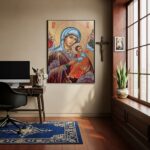 Quadro Sacro Nossa Senhora Perpétuo do Socorro - 70x50 cm