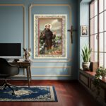 Quadro São Francisco de Assis -Símbolo de Humildade-70x50cm