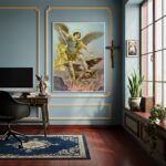 Quadro São Miguel Arcanjo Defensor do Bem - 70x50cm