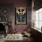 Quadro Tarot Vintage Temperança - 70x50 cm