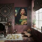 Quadro Umbanda Cigana Esmeralda - 70x50 cm