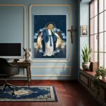Quadro Virgem Maria - Nossa Senhora das Graças - 70x50cm