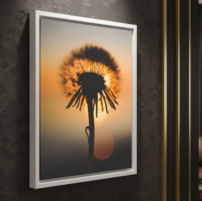 Quadro Canvas Sofisticado Dente De Leão
