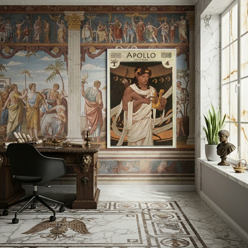 Quadro Apollo Filho de Zeus e Irmão de Artemis - 70x50cm