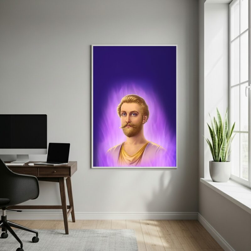 Quadro Arte Inspirada em Conde de Saint Germain - 70x50cm