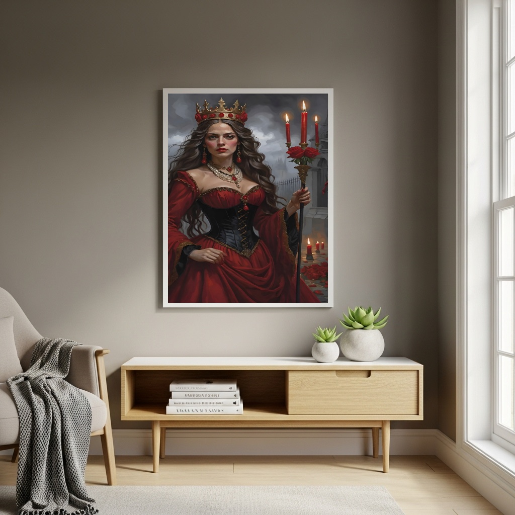 Quadro Arte de Maria Padilha Pomba Gira - 70x50cm