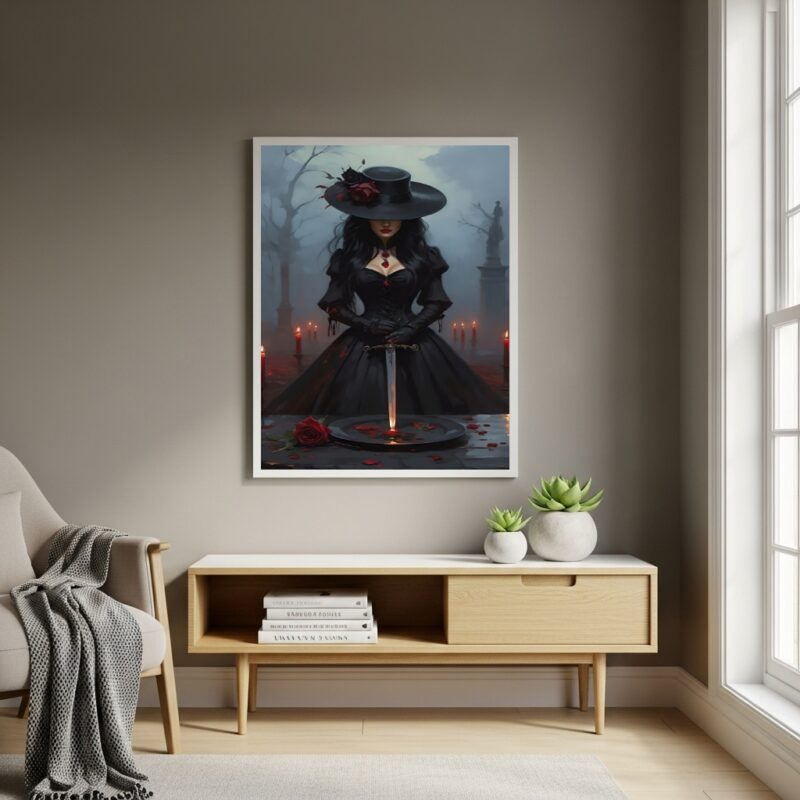 Quadro Arte de Maria Quitéria Pomba Gira - 70x50cm