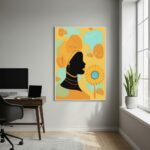 Quadro Arte de Oxum - A Divindade das Águas - 70x50cm