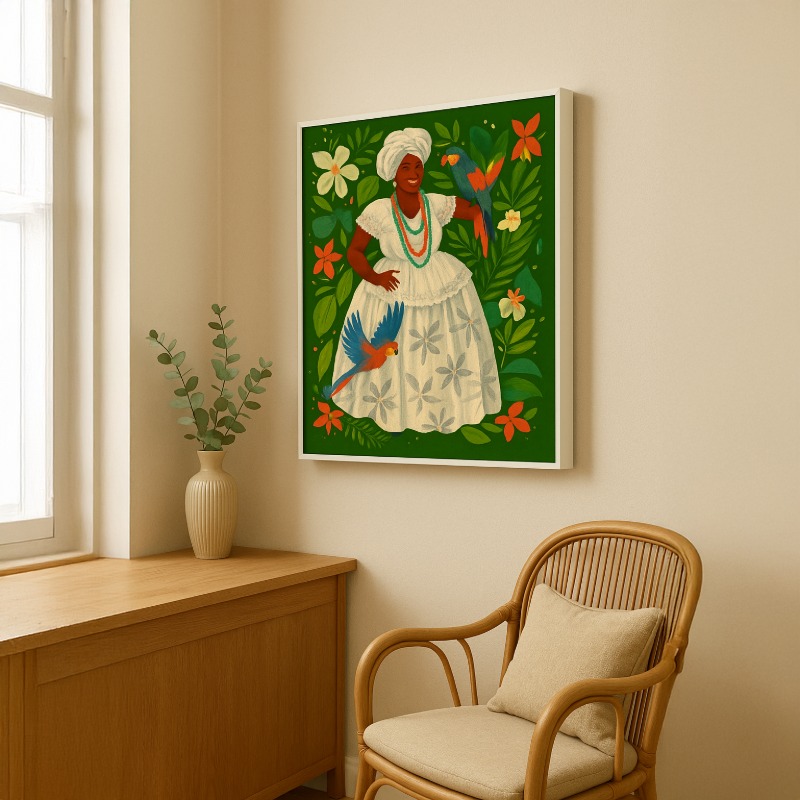Quadro Canvas Arte Baiana - Imagem 4