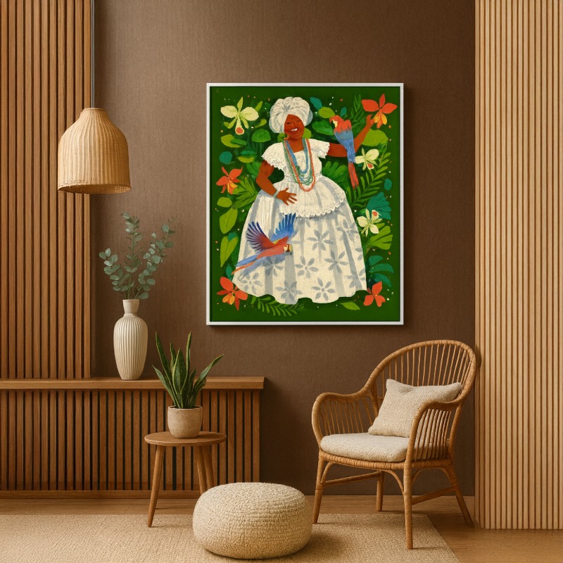 Quadro Canvas Arte Baiana