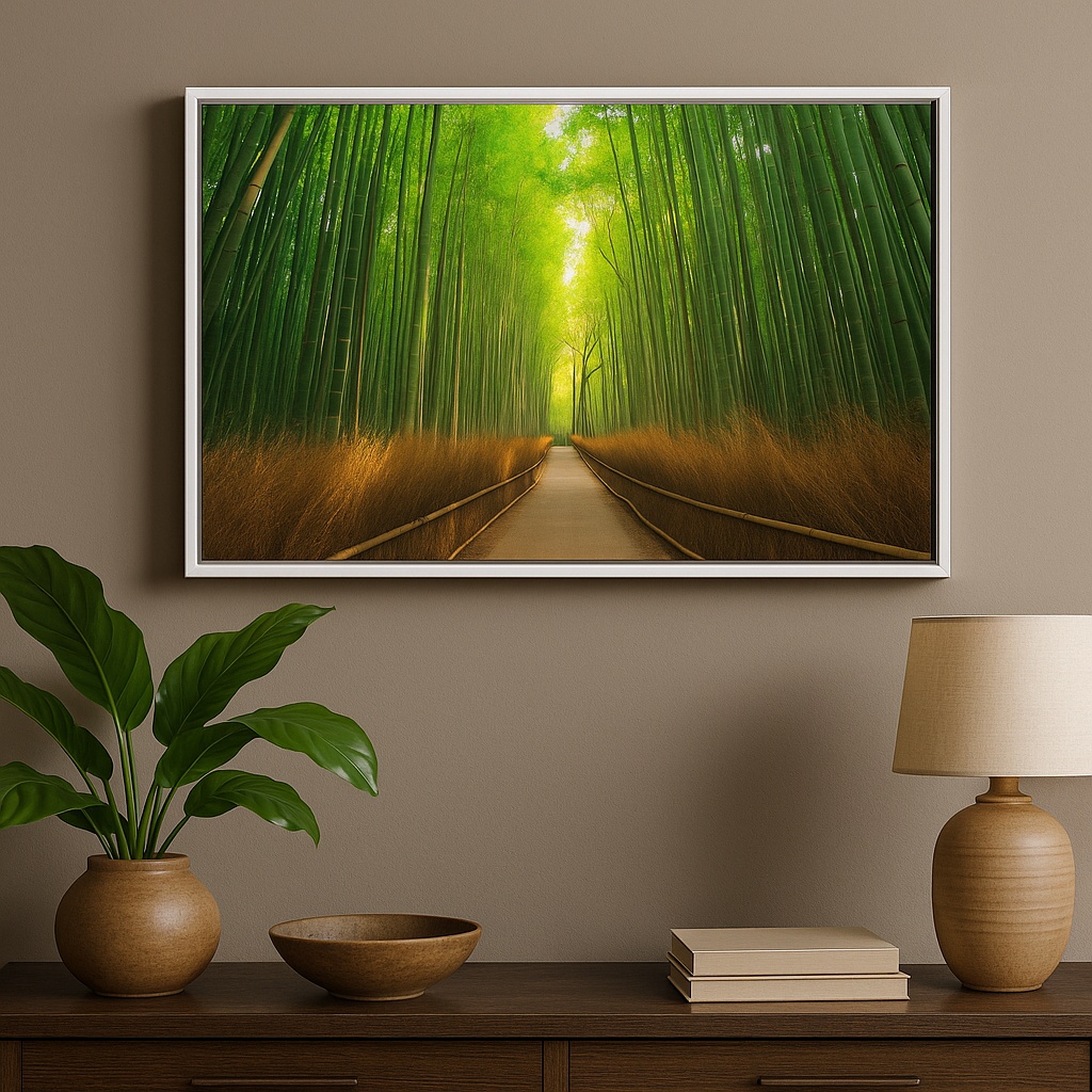 Quadro Canvas Caminho Em Meio a Natureza - Floresta
