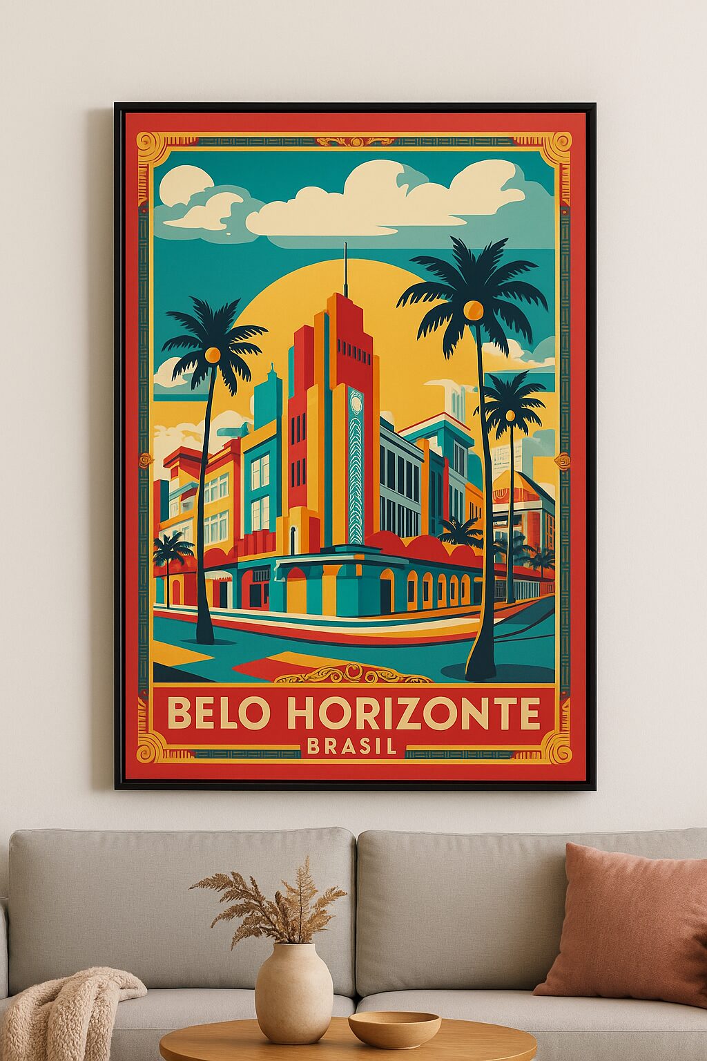 Quadro Canvas Cidade Belo Horizonte
