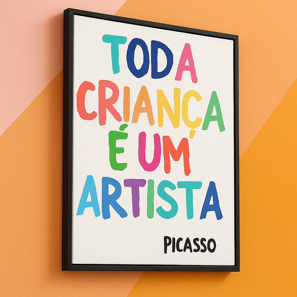 Quadro Canvas Criança Artista - Picasso