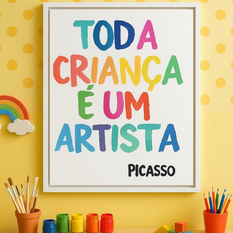 Quadro Canvas Criança Artista - Picasso