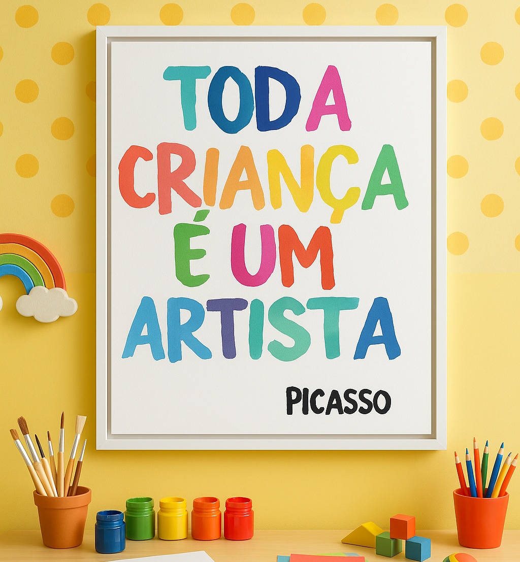 Quadro Canvas Criança Artista - Picasso