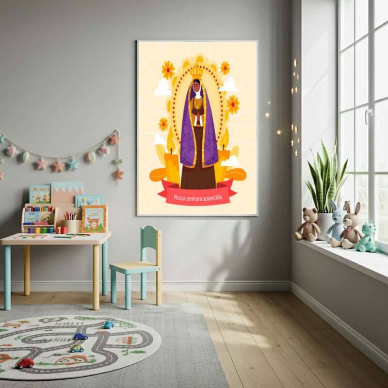 Quadro Decorativo A Benção de N. S. Aparecida - 70x50cm