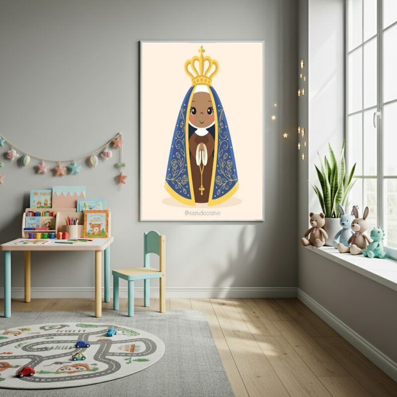 Quadro Decorativo A Graça de N. S. Aparecida - 70x50cm